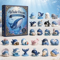 Whale Ocean Christmas Advent Calendar Xmas Countdown Christmas Gifts For Whale Lovers