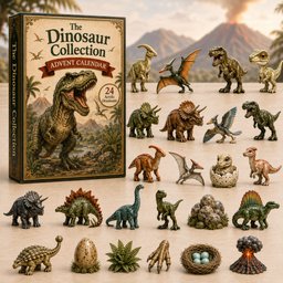 The Dinosaur Collection Xmas Advent Calendar Christmas Day Countdown Gifts For Dinosaur Lovers