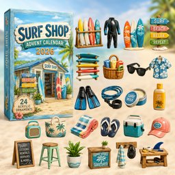 Surf Shop Christmas Advent Calendar 2026 24 Day Festive Countdown Xmas Gifts For Surfing Lovers
