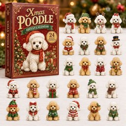 Xmas Poodle Advent Calendar 24 Days Of Christmas Blindbox Great Gifts For Poodle Lovers