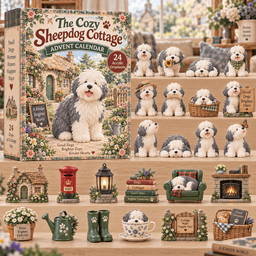 The Cozy Sheepdog Cottage Christmas Advent Calendar Christmas Gifts For Sheepdog Lovers