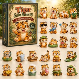 Tiger Silly Moments Christmas Advent Calendar Xmas House Decor Christmas Gifts For Tiger Lovers