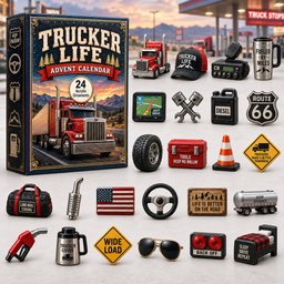 Trucker Life Christmas Advent Calendar Xmas Tree Hanging Christmas Gifts For Dad