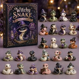 Witchy Snake Halloween Advent Calendar Cute Halloween Decorations Snake Lovers Gifts