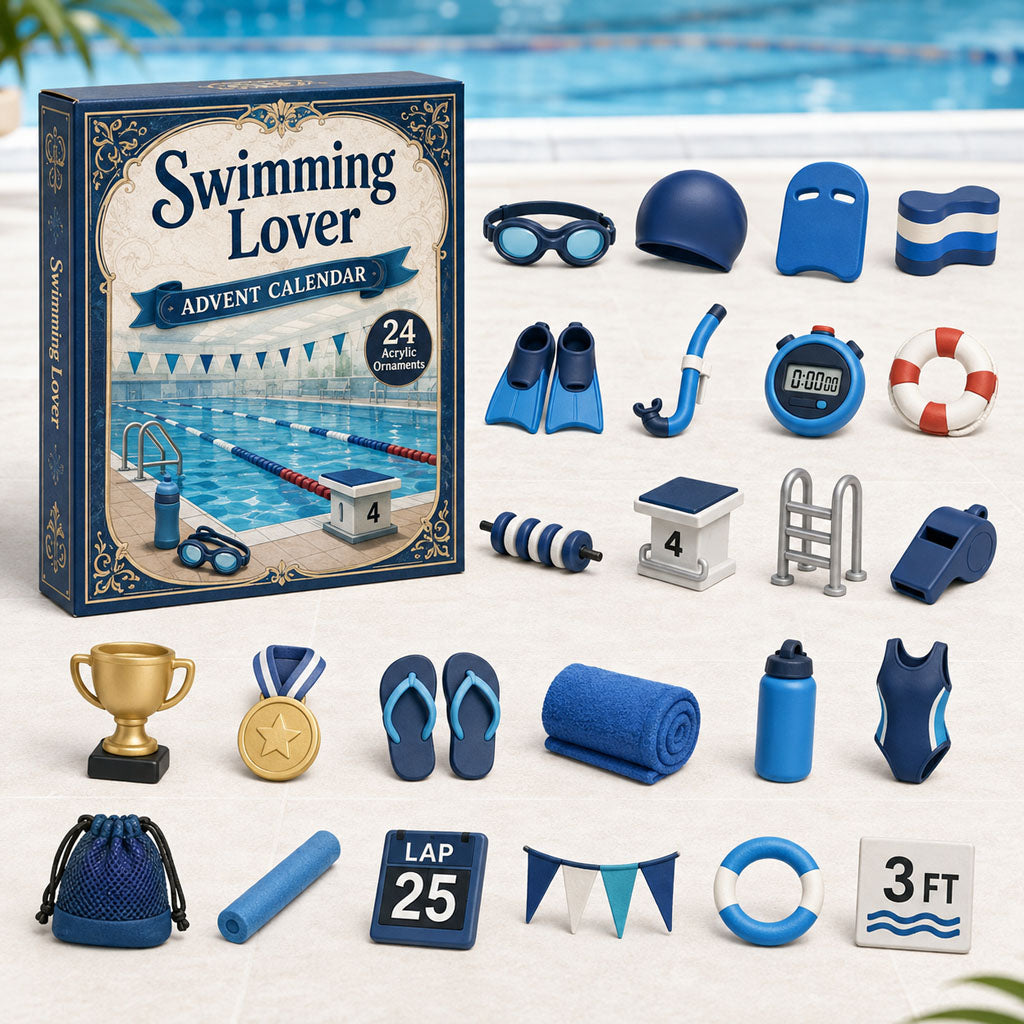 Swimming Lover 2026 Christmas Advent Calendar Best Gifts For Boyfriend