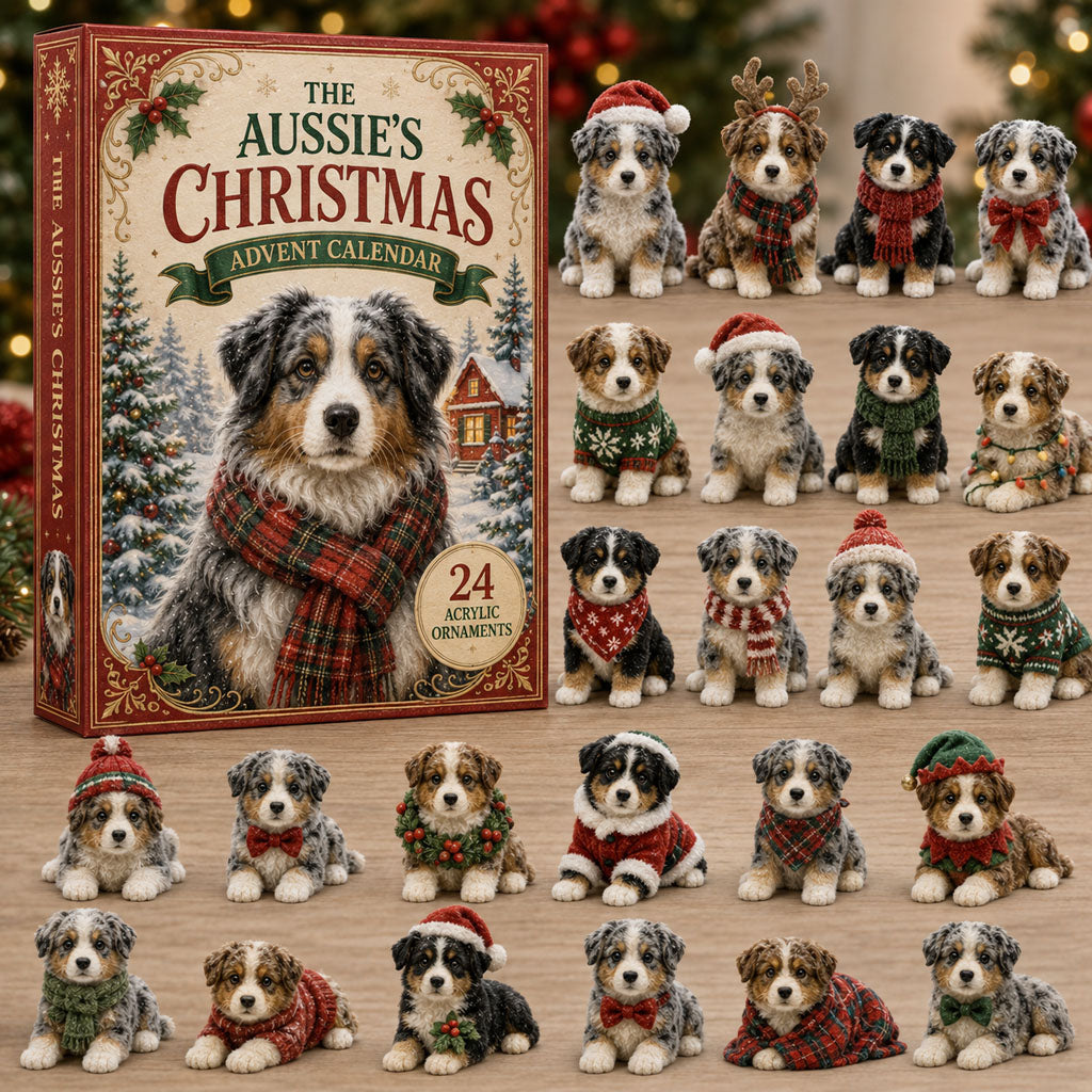 The Aussie_s Christmas Advent Calendar Christmas Gifts For Australian Shepherd Lovers