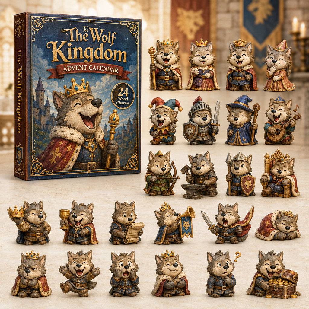 The Wolf Kingdom Christmas Advent Calendar Cute Counting Down Calendar Xmas Gifts For Wolf Lover