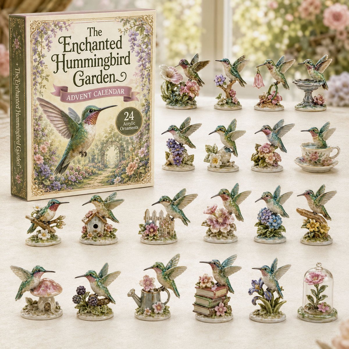 The Enchanted Hummingbird Garden Christmas Advent Calendar Xmas Gifts For Hummingbird Lovers