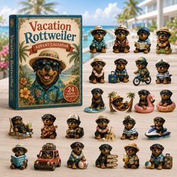 Vacation Rottweiler Christmas Advent Calendar Xmas Advent Cal Christmas Gifts For Dog Lovers