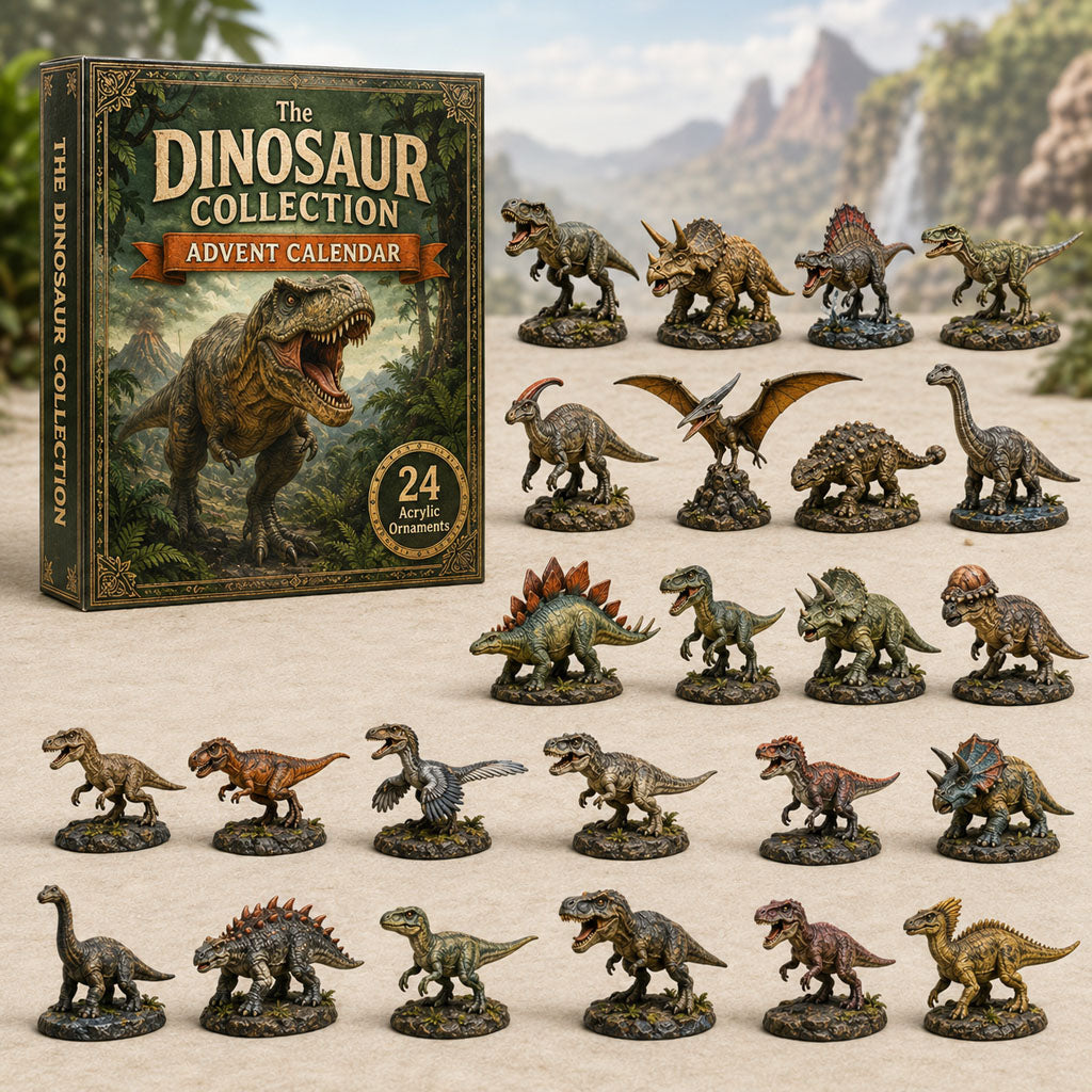 The Dinosaur Collection Christmas Advent Calendar Xmas Calendar Countdown Dinosaur Lovers Gifts