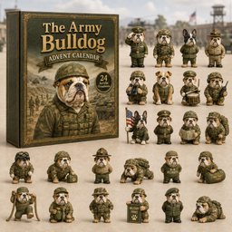 The Army Bulldog Advent Calendar 24 Days Of Christmas Blindbox Bulldog Lover Gifts