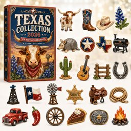 Texas Collection Christmas Advent Calendar 2026 24 Day Festive Countdown Xmas Texans Dad Gifts