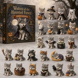 Wolves Of The Haunted Forest Advent Calendar Halloween Home Decor Gifts For Wolf Lovers