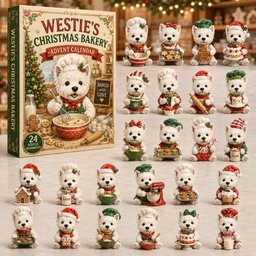 Westies Bakery Christmas Advent Calendar Xmas Advent Cal Christmas Gifts For Westies Lovers