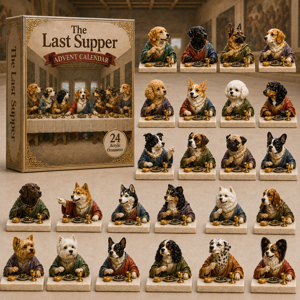 The Last Supper Christmas Advent Calendar Funny Christmas Present For Dog Lovers