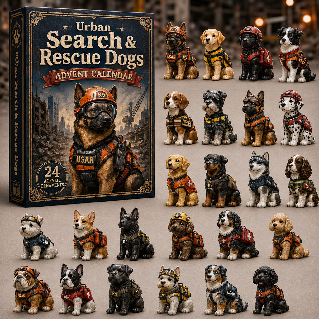 Urban Search And Rescue Dogs Christmas Advent Calendar Christmas Present For Dogs Mom