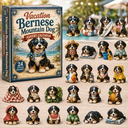 Vacation Bernese Mountain Dog Christmas Advent Calendar Christmas Gifts For Bernese Lovers