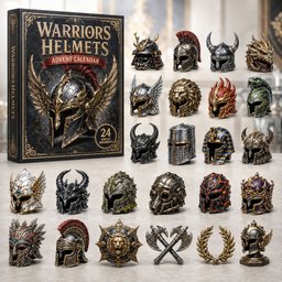 Warriors Helmets Christmas Advent Calendar Xmas Countdown Xmas Gifts For Fantasy Lovers