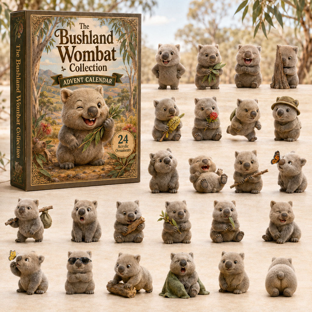 The Bushland Wombat Christmas Advent Calendar Xmas Countdown Gifts For Wombat Lovers