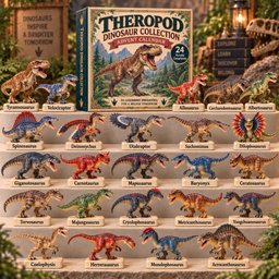 Theropod Dinosaur Collection 2026 Christmas Advent Calendar Xmas Gifts For Dinosaur Lovers