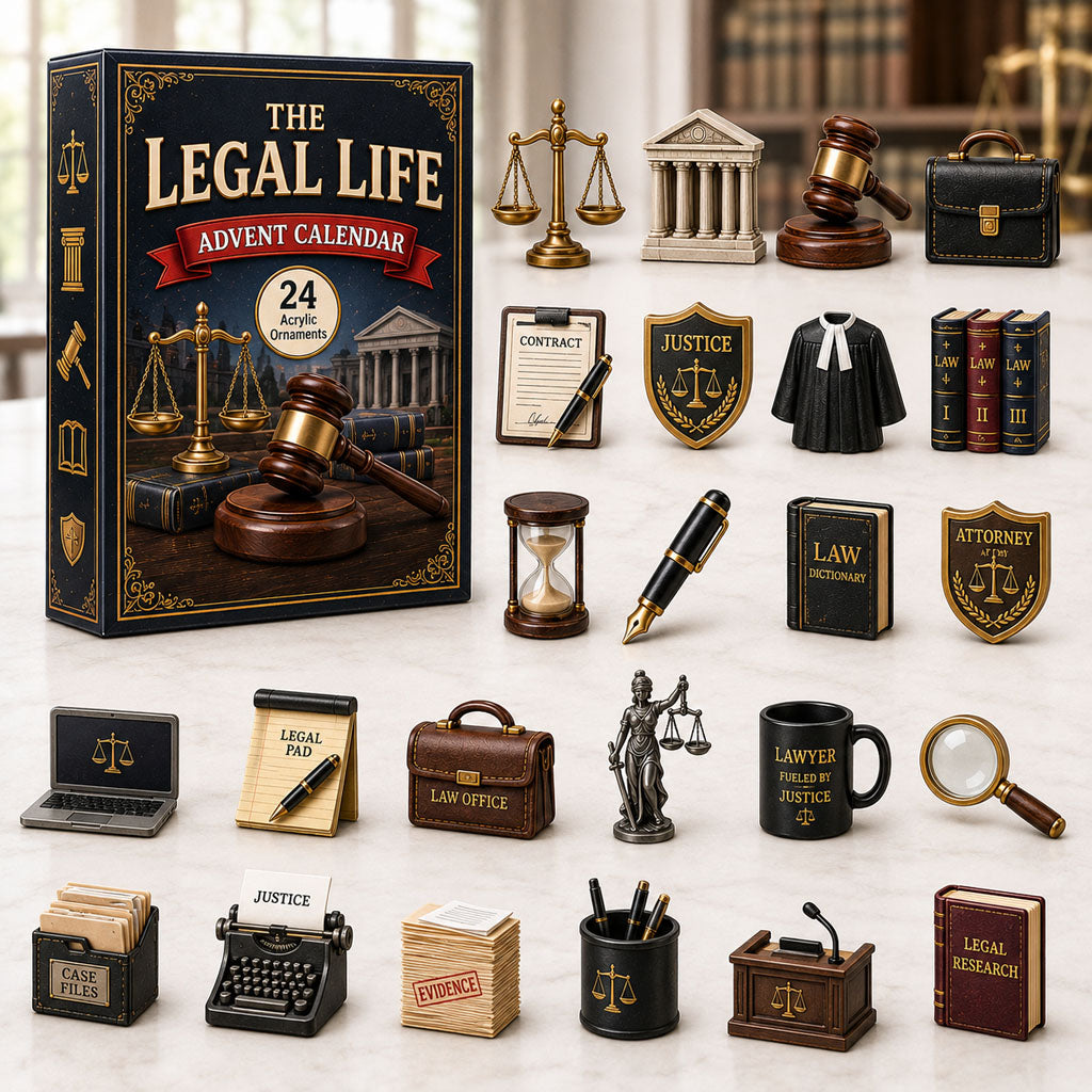The Legal Life Christmas Advent Calendar Christmas Eve Countdown Gifts For Lawyer