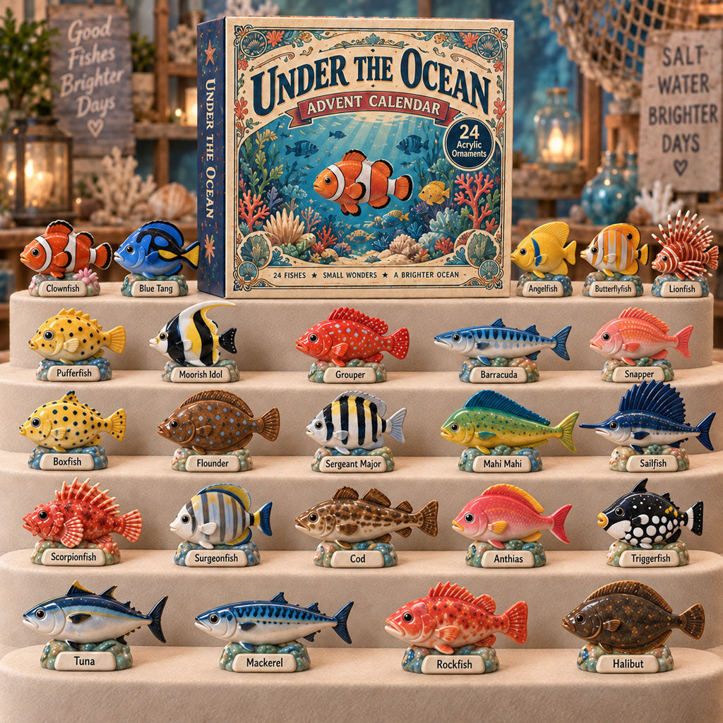 Under The Ocean Christmas Advent Calendar Christmas Countdown Gifts For Ocean Lovers