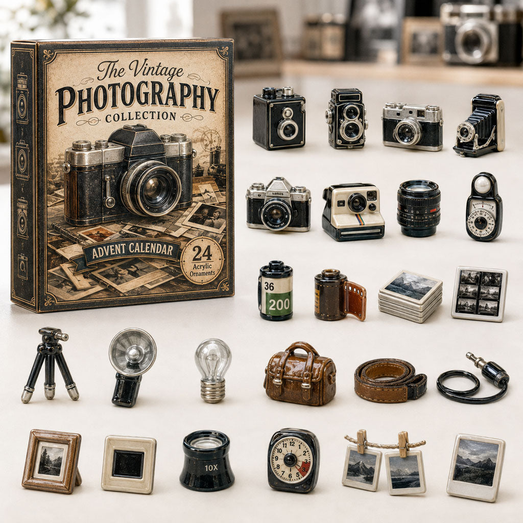 The Vintage Photography Christmas Advent Calendar Xmas Countdown Gifts For Photographer