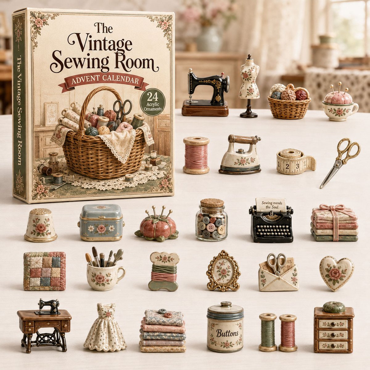 The Vintage Sewing Room Christmas Advent Calendar Christmas Gifts For Sewing Lovers