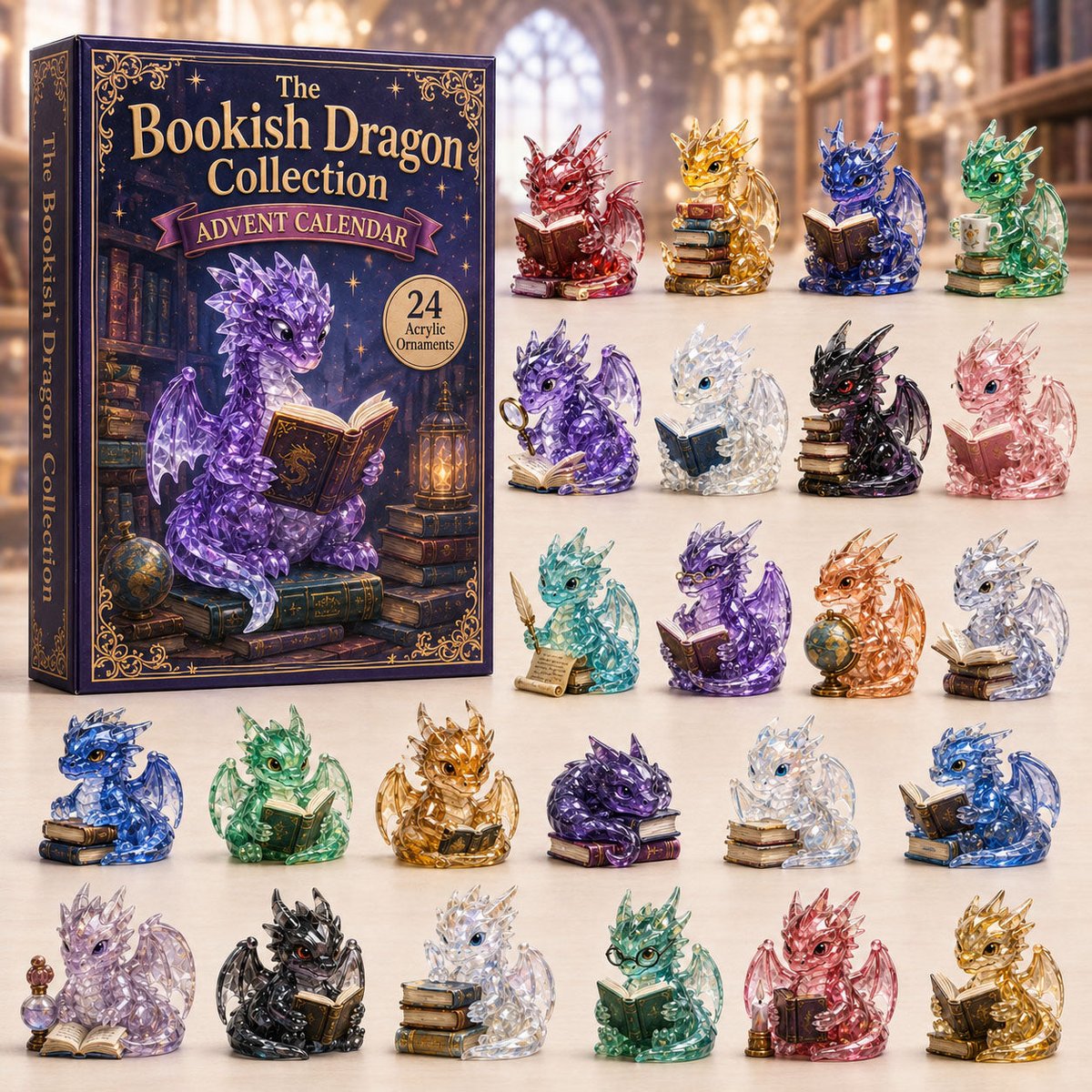 The Bookish Dragon Collection Christmas Advent Calendar Christmas Gifts For Dragon Lovers(1)