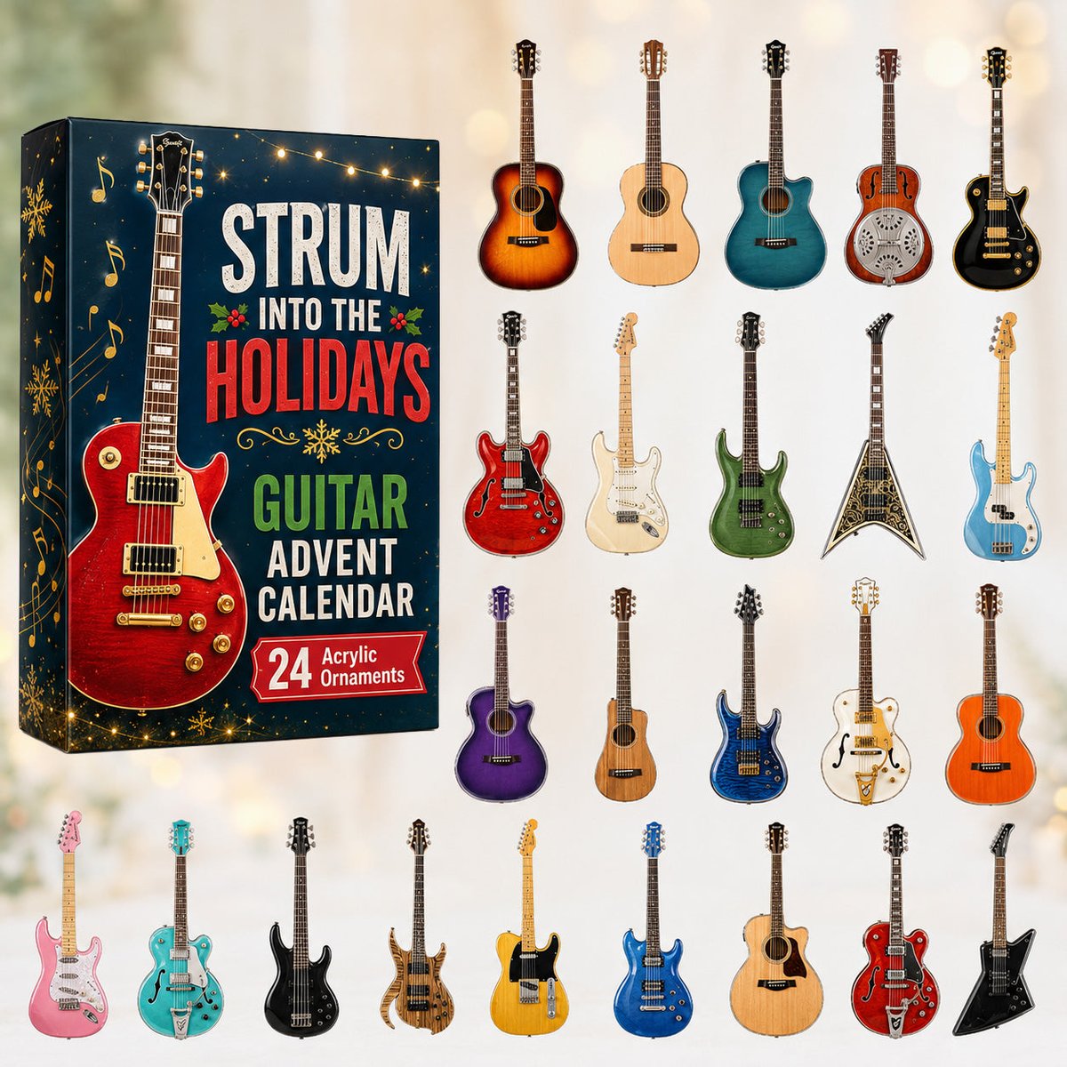 Strum Into The Holidays 2026 Christmas Advent Calendar Music Lover Xmas Gifts
