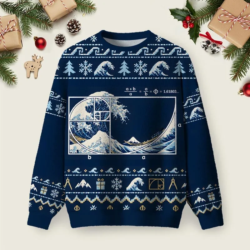 Christmas Moonlight Space Ugly Christmas Sweater Xmas Apparel Christmas Gifts For Space Lovers