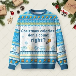 Christmas Calories Don_t Count Ugly Xmas Sweater Xmas Merch Christmas Gifts For Food Lovers