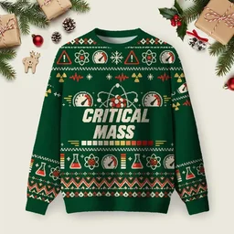Critical Mass Ugly Christmas Sweater Funny Xmas Sweaters Xmas Gifts For Brother