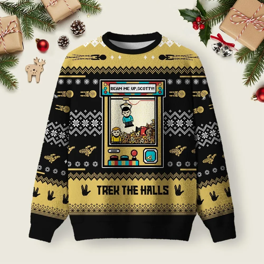 Beam Me Up Ugly Christmas Sweater Christmas Party Outfit Xmas Gifts For Brother
