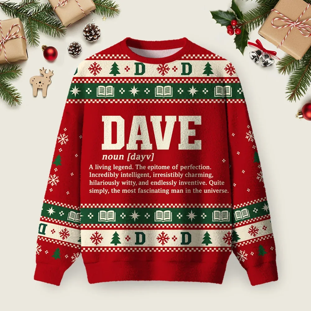 Dave Definition Funny Dave Ugly Christmas Sweater Winter Clothing Christmas Gifts For Brother