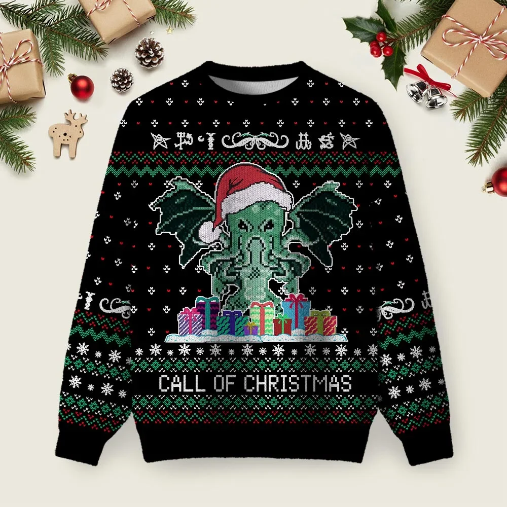 Call Of Christmas Black Ugly Christmas Sweater Xmas Apparel Christmas Gifts For Dad