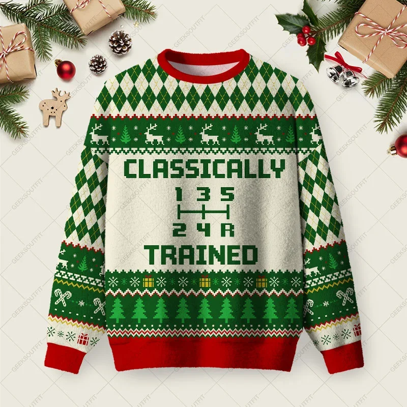 Classically Trained Ugly Christmas Sweater Xmas Party Outfit Christmas Gifts For Sister