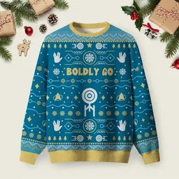 Boldly Into Blue Ugly Christmas Sweater Xmas Apparel Christmas Gifts For Dad