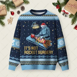 It Is Not Rocket Surgery Ugly Christmas Sweater Christmas Outfits Xmas Gifts For Dad