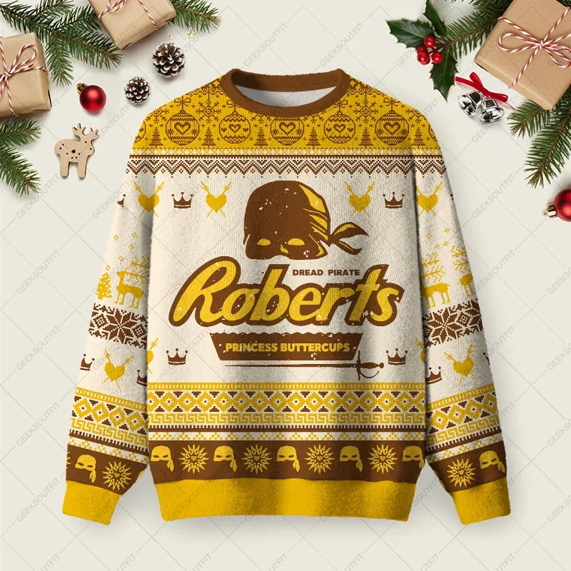 Dread Candy Roberts Ugly Christmas Sweater Ugly Holiday Sweater Xmas Gifts For Brother