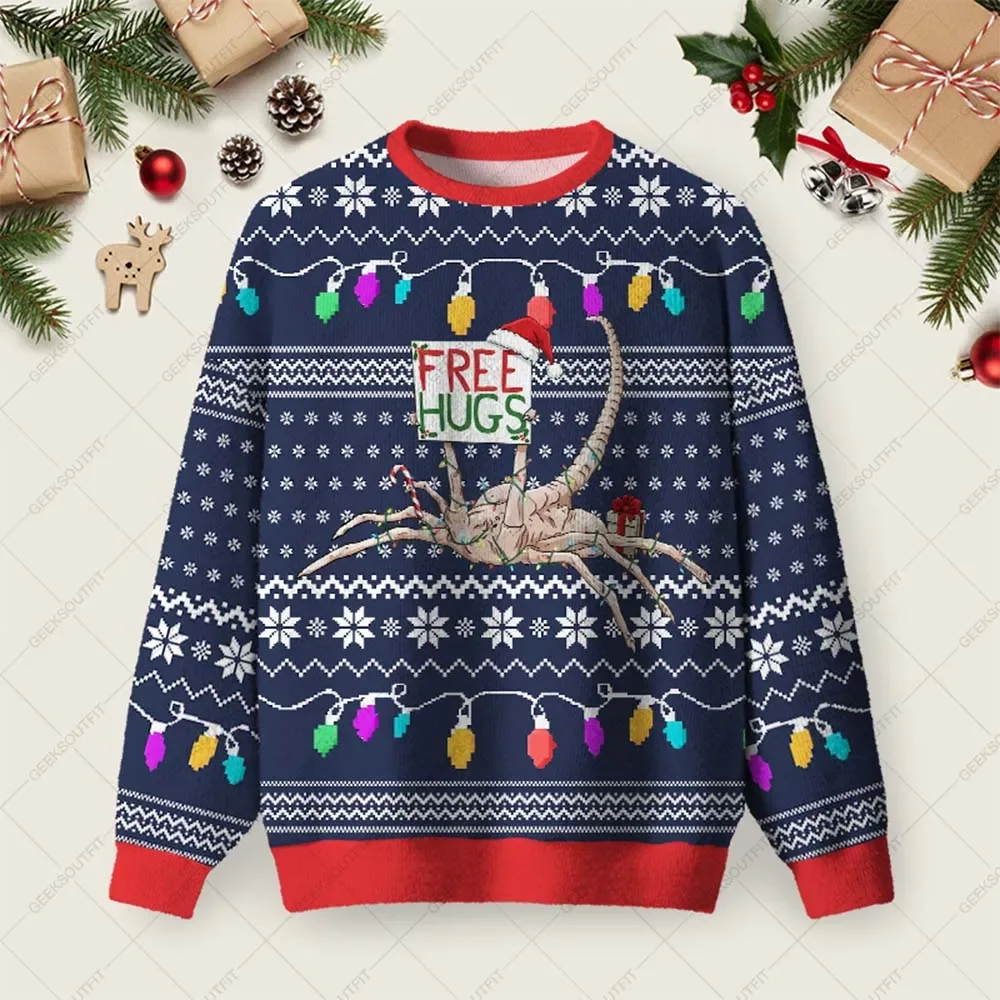Free Hugs Ugly Christmas Sweater Christmas Vacation Clothing Xmas Gifts For Husband
