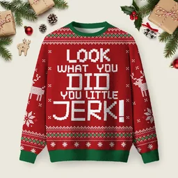 Look What You Did Home Alone Ugly Christmas Sweater Christmas Day Outfit Xmas Gifts For BFF