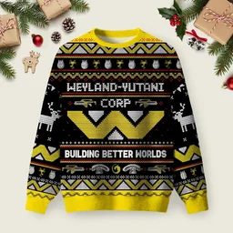 Happy Alien Weyland Yutani Corp Ugly Christmas Sweater Xmas Party Outfit Xmas Gifts For Him