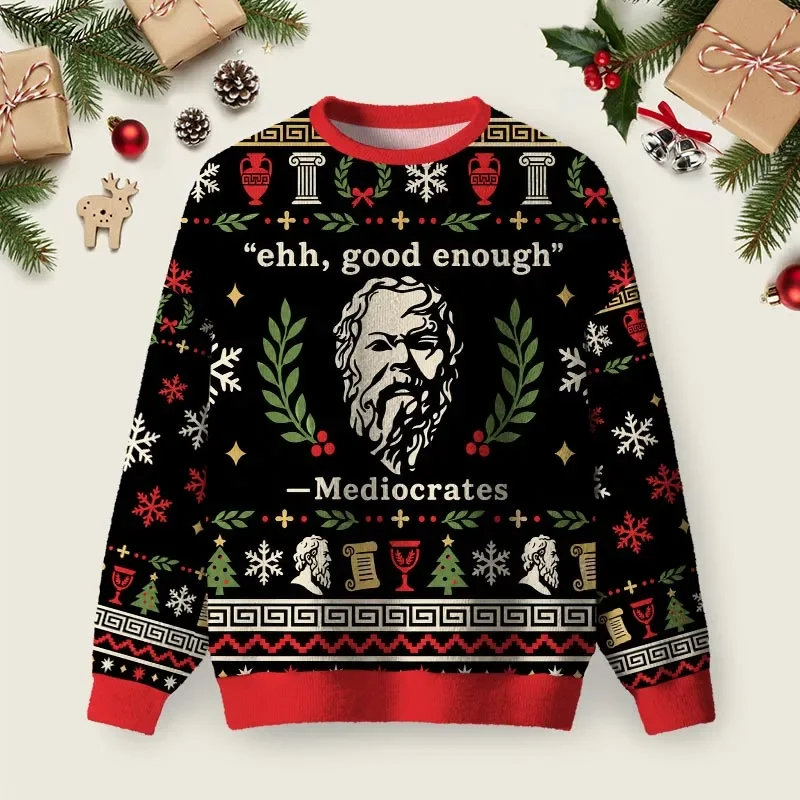 Good Enough Ugly Christmas Sweater Christmas Day Outfit Xmas Gifts For Husband