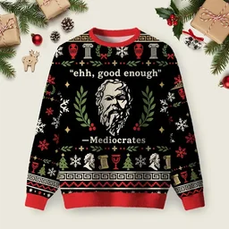 Good Enough Ugly Christmas Sweater Christmas Day Outfit Xmas Gifts For Husband