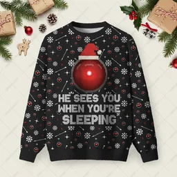 He Sees You When You_re Sleeping Ugly Christmas Sweater Xmas Sweater Christmas Gifts Idea