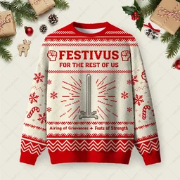 Festivus Cheer Ugly Christmas Sweater Xmas Apparel Christmas Gifts For Husband