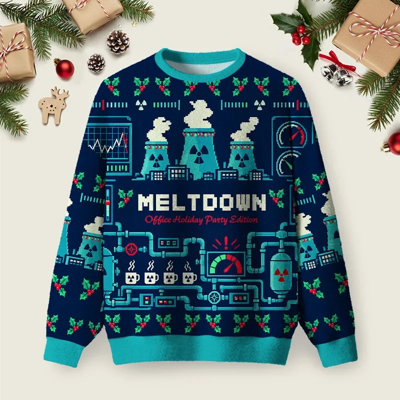 Holiday Meltdown Ugly Christmas Sweater Xmas Party Outfits Christmas Gifts For Brother