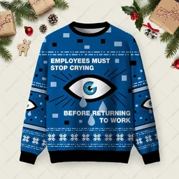 Employees Must Stop Crying Ugly Christmas Sweater Xmas Sweater Gifts For Brother