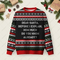 How Much Do You Know Already Ugly Christmas Sweater Xmas Merch Christmas Gifts For Friends